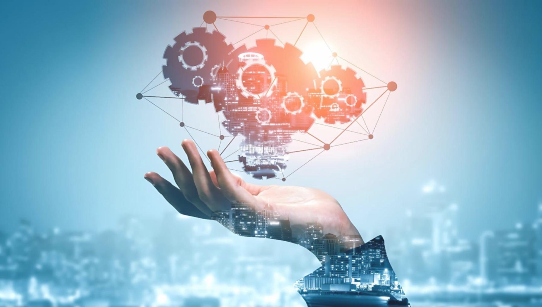 Professional deep learning workspace with multiple monitors and processing power